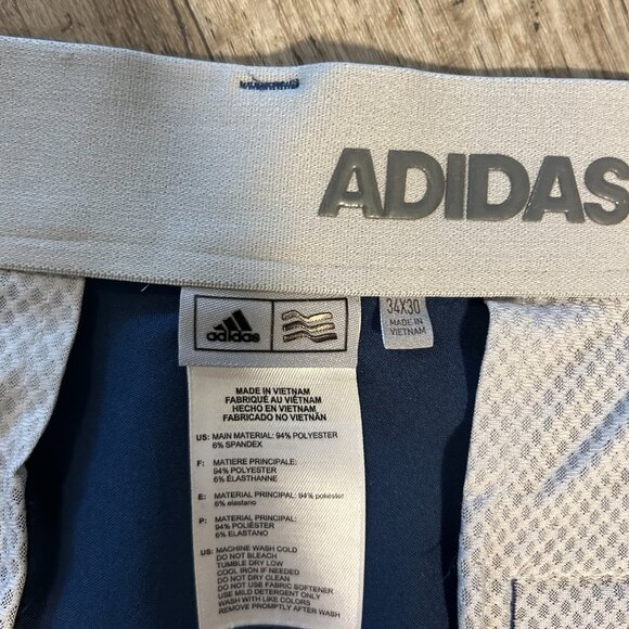 Adidas Men's Golf Pants Navy Blue 34x30 - Picture 5 of 5